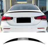 Rear Trunk Spoiler For Mercedes Benz A Class A35 AMG 2018+ Spoiler Piano Black ABS Plastic