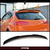 Rear Spoiler For Seat Leon MK2.5 Facelift Cupra FR 2009 - 2012 Piano Black ABS Plastic