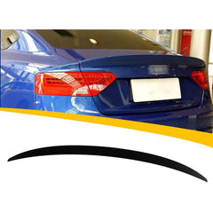 Rear Spoiler For Audi A5 B8 S5 Style 2009-2016 Piano Black ABS Plastic