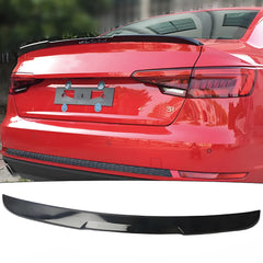 Rear Spoiler For Audi A4 B9 Blade Style 2019-2021 Piano Black ABS Plastic