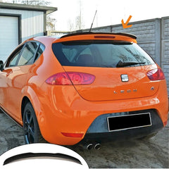 Rear Spoiler For Seat Leon MK2.5 Facelift Cupra FR 2009 - 2012 Piano Black ABS Plastic