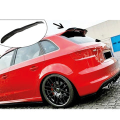 Rear Spoiler For Audi A3 8V 2012-2019 S3 Piano Black ABS Plastic