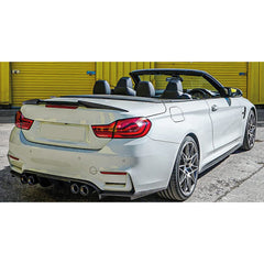 Rear Spoiler For BMW F33 4 Series 2013-2020 M4 Style Piano Black ABS Plastic