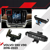 Car Phone Holder Fits for Volvo S90 V90 2016-2023 Luxury Premium Phone Mount Interior Accessories Direct Fit