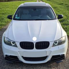 Front Bumper FLAP Wrap for BMW 3 Series E90 LCI 2009-2012 M-Tech M Sport, 2pcs FLAP Canards Lip Splitter Corner Trim Cover Adjustable Tuning Body Part Body Kit