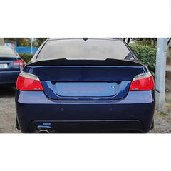 Rear Spoiler For BMW E60 5 Series PSM 2004-2010 Piano Black ABS Plastic