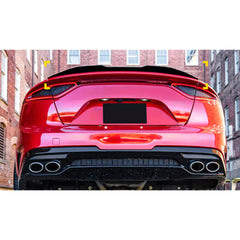 Rear Trunk Spoiler For Kia Stinger 2018+ M4 Style Spoiler Piano Black ABS Plastic