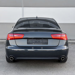 Rear Spoiler For Audi A6 C7 2012-2017 S3 Style Piano Black ABS Plastic