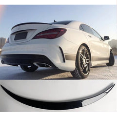 Rear Spoiler For Mercedes W117 CLA 180 200 250 45 Amg 2013-2019 Piano Black ABS Plastic