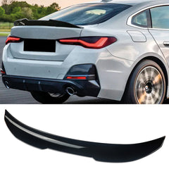 Rear Spoiler For BMW 4 Series G26 Gran Coupe 4-Door 2020+ PSM Style Piano Black ABS Plastic
