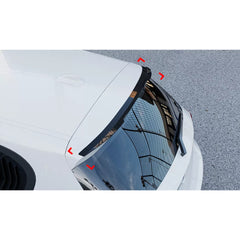 Rear Roof Spoiler For BMW 1 Series F20 F21 2011-2019 Cap M4 Style Spoiler Piano Black ABS Plastic
