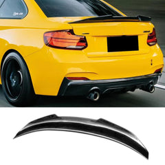 Rear Spoiler For BMW 2 Series F22 Coupe PSM Style 2014-2020 F23 F87 Piano Black ABS Plastic