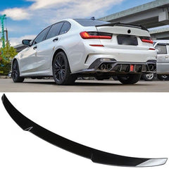 Rear Spoiler For BMW G20 G80 3 Series M4 Style 2019-2023 Piano Black ABS Plastic