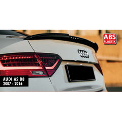 Rear Spoiler For Audi A5 B8 M4 Style 2009-2016 Sedan 4 Door Piano Black ABS Plastic