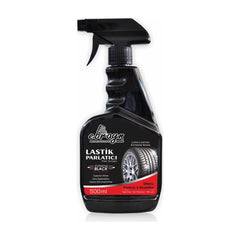 Car Care Tyre Shiner 500ML – High Gloss Long Lasting Tire Shine Spray, Anti-Static Rubber & Plastic Dressing, Black Trim & Tyre Protectant