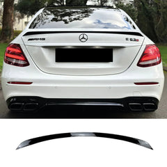 Rear Spoiler For Mercedes E Series W213 E63s 2016-2019 Piano Black ABS Plastic