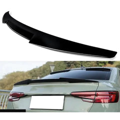 Rear Spoiler For Audi A4 SD B9 2019 M4 Style Piano Black ABS Plastic