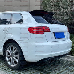 Rear Spoiler For A3 8P 2010-2013 Hatchback MX Style Rear Spoiler Piano Black ABS Plastic