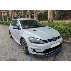 Front Bumper Lip Splitter for VW Golf 7 7,5 FL Revozport 2017 2020, ABS Plastic Piano Black Vacuum Car Tuning Body Part Body Kit