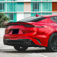 Rear Trunk Spoiler For Kia Stinger 2018+ M4 Style Spoiler Piano Black ABS Plastic