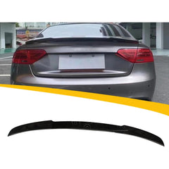 Rear Spoiler For Audi A5 B8 M4 Style 2009-2016 Sedan 4 Door Piano Black ABS Plastic