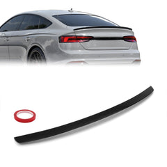 Rear Spoiler For Audi A5 B9 2017-2021 Coupe-Sedan Piano Black ABS Plastic