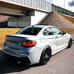 Rear Spoiler For BMW 2 Series F22 Coupe 2014 2021 Piano Black ABS Plastic