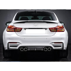 Rear Spoiler For BMW 4 Series F32 / F32 Lci M4 Type 2012 2018 Piano Black ABS Plastic