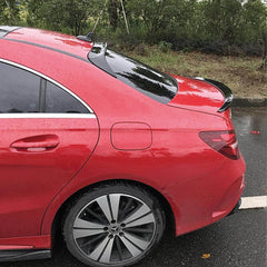 Rear Spoiler For Mercedes W117 CLA 180 200 250 45 Amg 2013-2019 Piano Black ABS Plastic