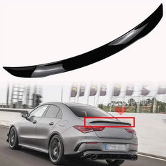 Rear Spoiler For Mercedese W118 CLA CLA45 C118 2019-2023 Piano Black ABS Plastic