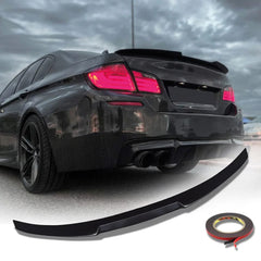 Rear Spoiler For BMW 5 Series F10 M4 Style 520i 535i 528i 550 M5 Piano Black ABS Plastic