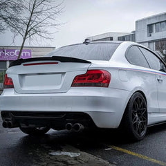 Rear Trunk Spoiler For BMW 1 Series E82 E88 2008-2013 M4 Style Spoiler Piano Black ABS Plastic