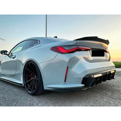Rear Spoiler For BMW G22 2021+ PSM Style G24 G26 G82 4 serisi i4 420i 430i 430d M440i M4 Piano Black ABS Plastic