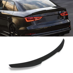 Rear Spoiler For Audi A3 8V S3 RS3 M4 Style 2012-2019 Piano Black ABS Plastic