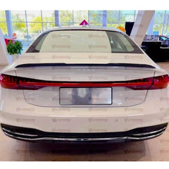 Rear Spoiler For Audi A7 C8 S7 RS7 4K 2018-2021 Rear Spoiler Piano Black ABS Plastic