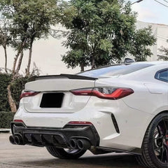 Rear Spoiler For BMW G22 G82 M4 Style 420i 430i M440i Piano Black ABS Plastic