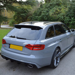 Rear Spoiler For Audi A4 B8 Avant 2008-2015 ALLROAD Piano Black ABS Plastic