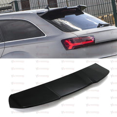 Rear Spoiler For Audi A6 Avant C7 2011-2018 Piano Black ABS Plastic