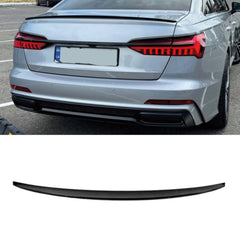 Rear Spoiler For Audi A6 C8 Sedan S4 Trunk Spoiler Piano Black ABS Plastic