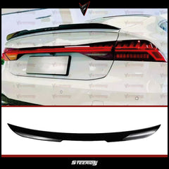 Rear Spoiler For Audi A7 C8 S7 RS7 4K 2018-2021 Rear Spoiler Piano Black ABS Plastic