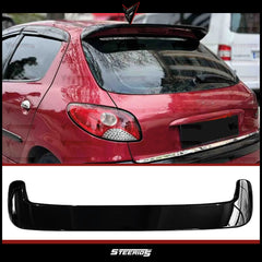 Rear Spoiler For Peugeot 206 1998-2012 Rear Spoiler Piano Black ABS Plastic