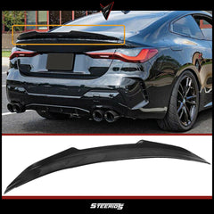 Rear Spoiler For BMW G22 2021+ PSM Style G24 G26 G82 4 serisi i4 420i 430i 430d M440i M4 Piano Black ABS Plastic