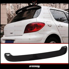 Rear Roof Spoiler For Peugeot 307 2001-2008 Piano Black ABS Plastic