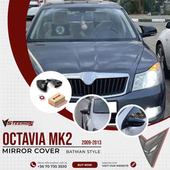 Mirror Cover for Skoda Octavia MK2 A5 Facelift FL 2009-2013 Batman Model