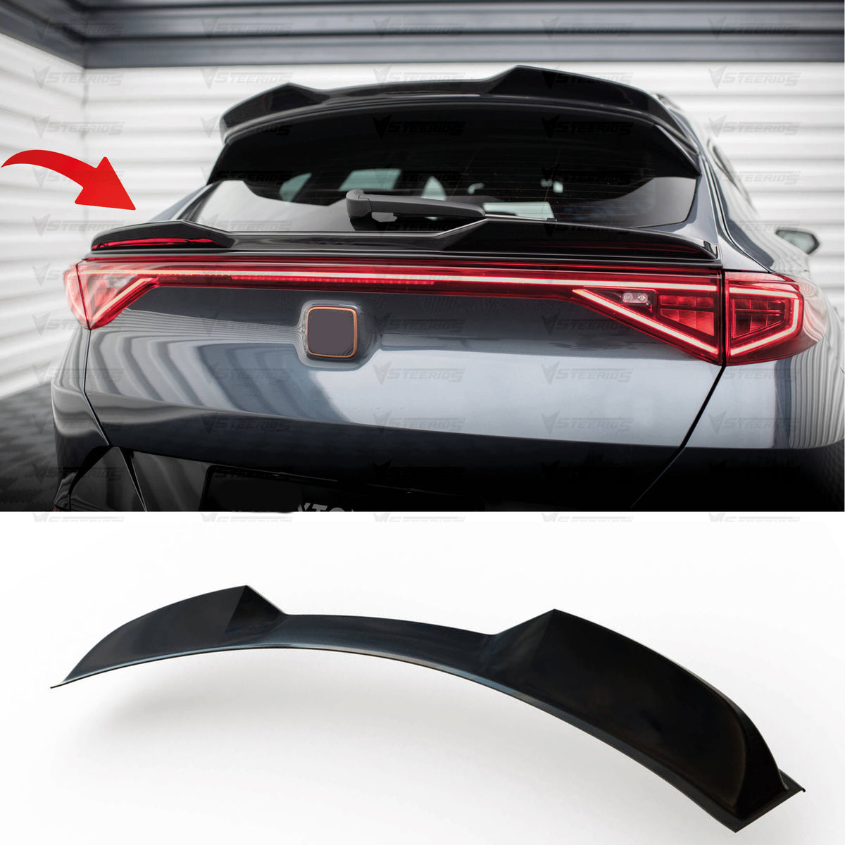Rear Trunk Spoiler For Cupra Formentor 2021+ TRUNK Spoiler Piano Black ABS Plastic