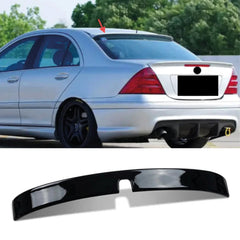 Roof Top Spoiler For Mercedes W203 2000-2011 Piano Black ABS Plastic