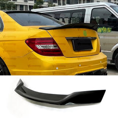 Rear Spoiler For Mercedes W204 2007-2014 C63 C250 C300 4DOOR PSM Style Piano Black ABS Plastic