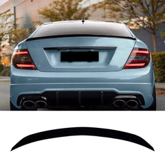 Rear Trunk Spoiler For Mercedes Benz C Class C204 2011-2015 Spoiler Piano Black ABS Plastic
