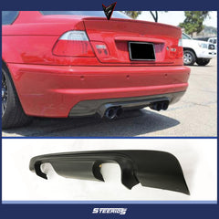 Rear Diffuser for BMW E46 M Technic 2001-2006 M3 Style Diffuser Piano Black Vacuum Plastic Car Styling Diffuser Rear Body Kit
