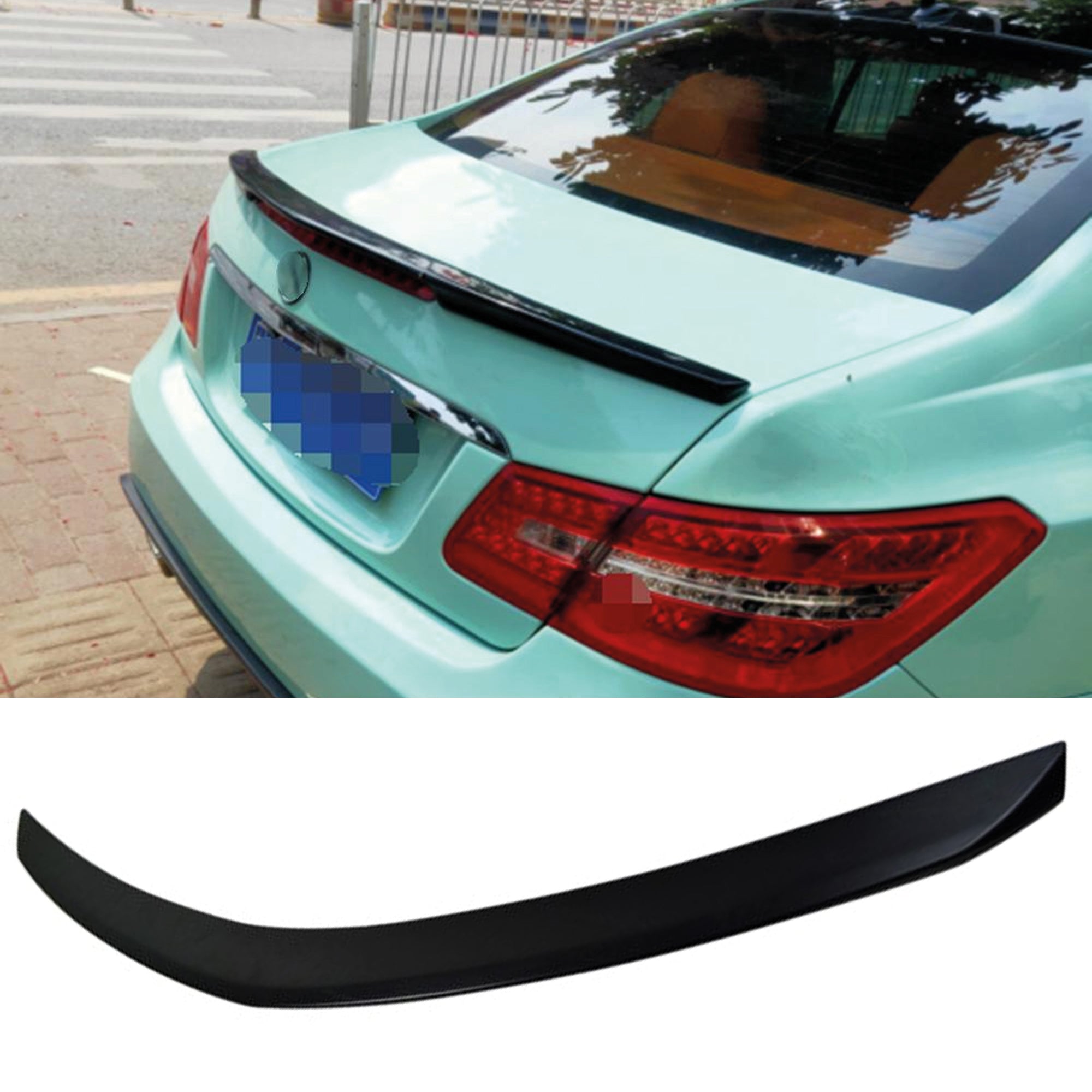 Rear Spoiler For Mercedes W207 E Class 2 Door Coupe 2008-2015 E200 E260 E300 E350 Piano Black ABS Plastic